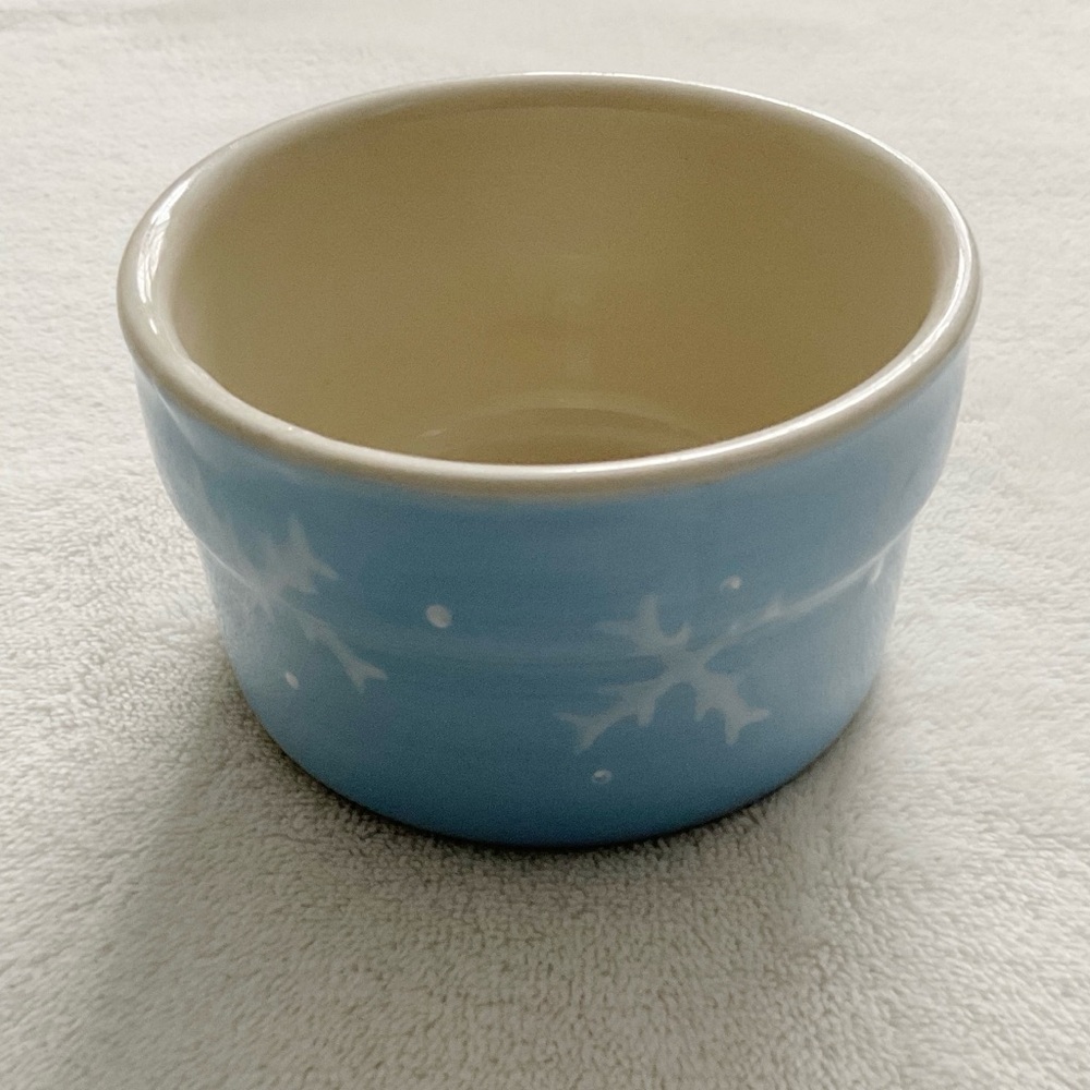 Hartstone Snow People Ramekin | USA Made Stoneware | Discontinued Vintage